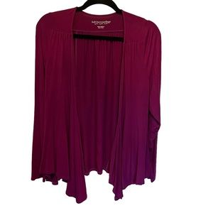 Soft Surroundings Maroon Wrap Cardigan Sweater Topper Size Medium